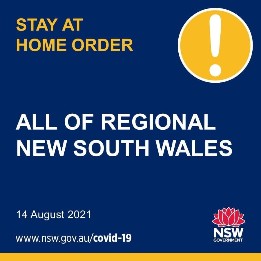 Updated Stay at Home Orders for Warren Shire - Sunday, 15 Aug 2021 - Post Image