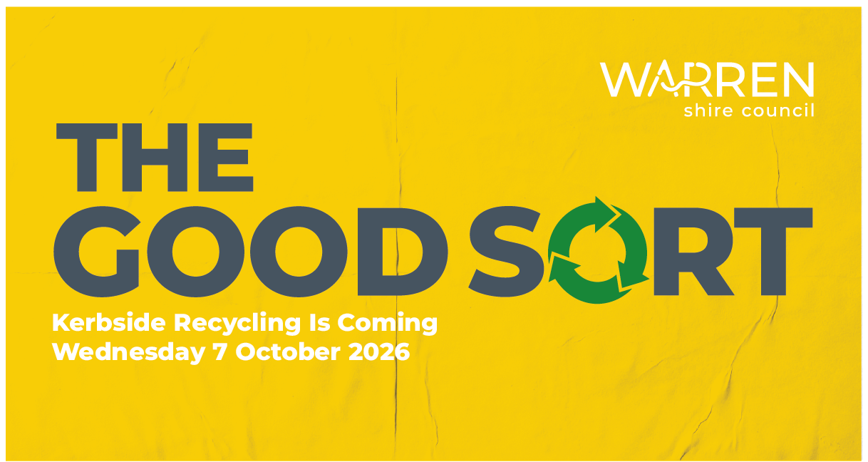 Media Release: Save the Dates: Warren Shire's Kerbside Recycling Service Starts Wednesday 7 October 2026