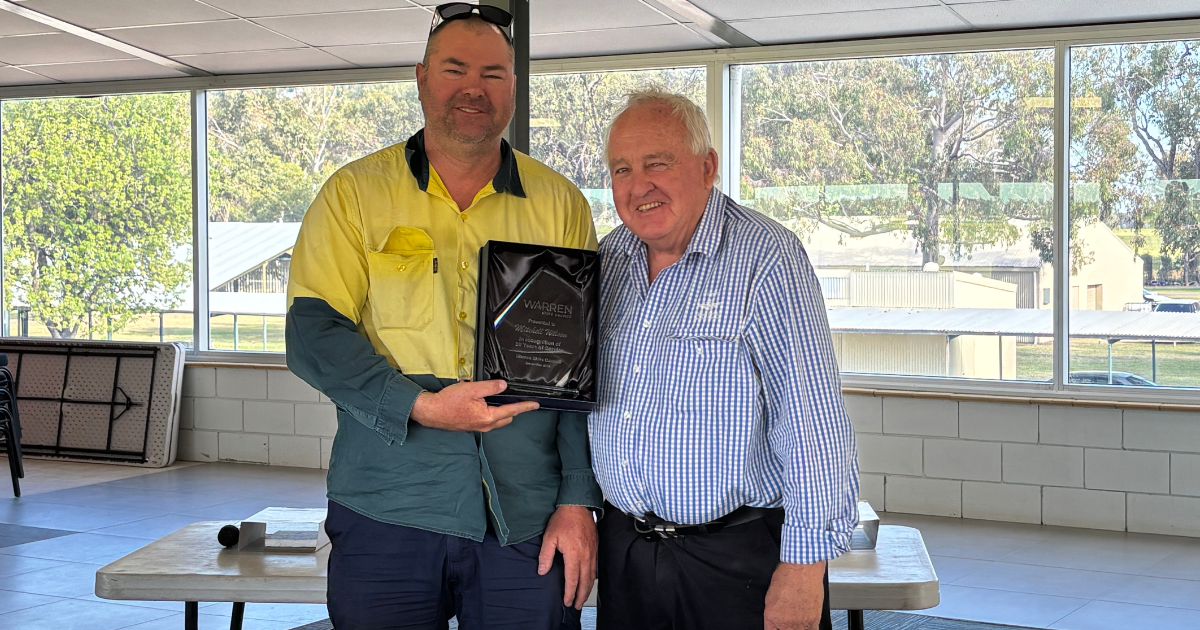 Media Release: Six staff. 119 years of service to Warren Shire Council 